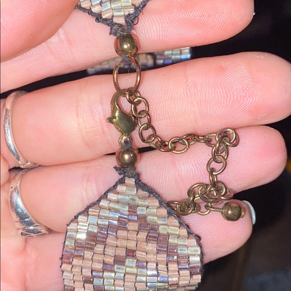 Tribal Geometric Beaded Choker/ Bracelet - Picture 4 of 8